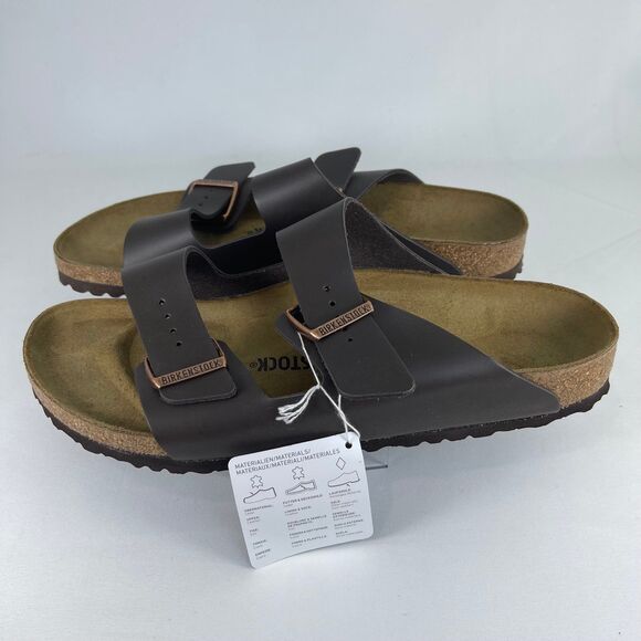 Birkenstock Arizona Birko-Flor Dark Brown | Men\'s 12 | NEW main image 10